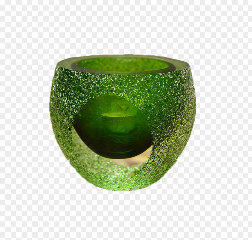 Green Tea Is Classical Glass Tableware Flowerpot PNG