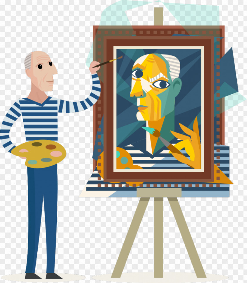 Painting Mona Lisa Cubism Vector Graphics Abstract Art PNG
