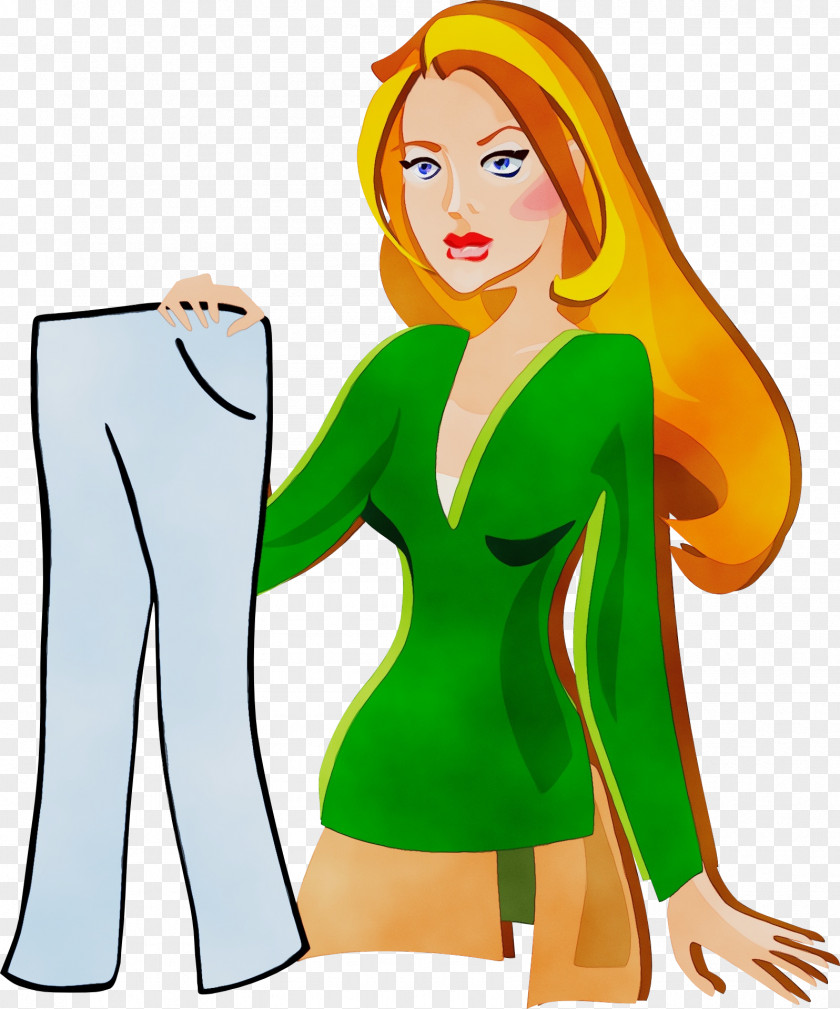 Sleeve Style Green Cartoon Clip Art Fictional Character Fashion Illustration PNG