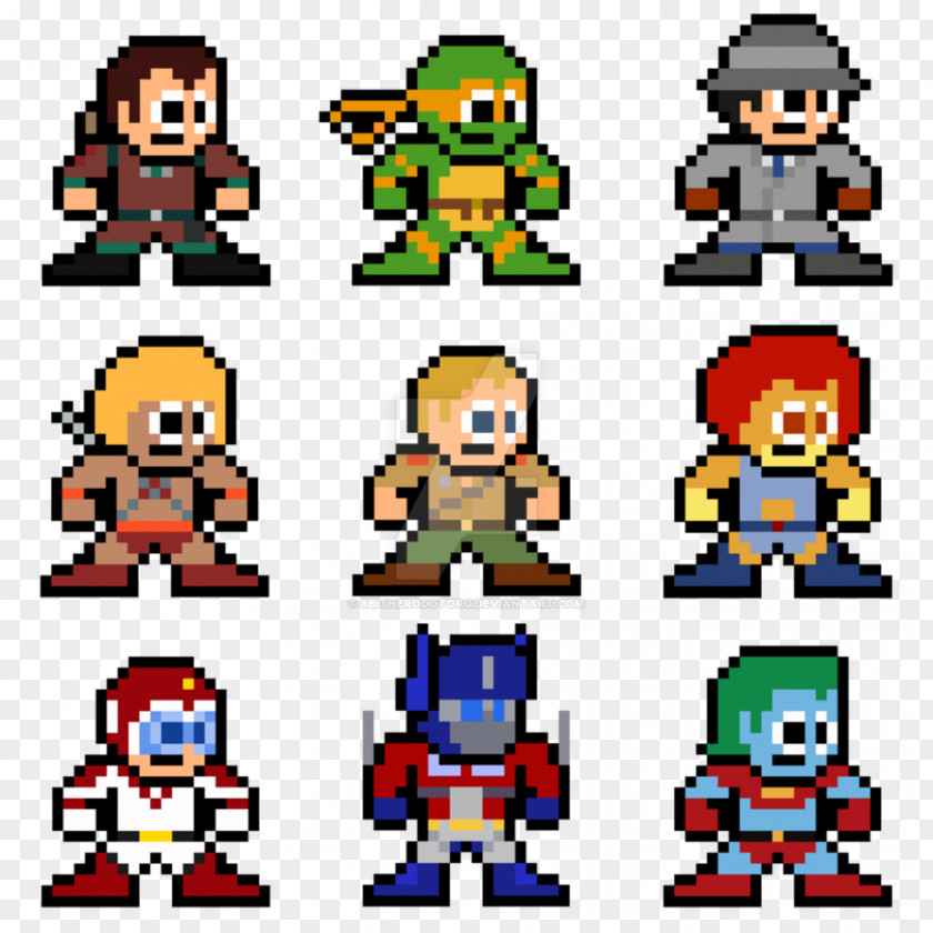 8 BIT Cartoon Pixel Art DeviantArt PNG