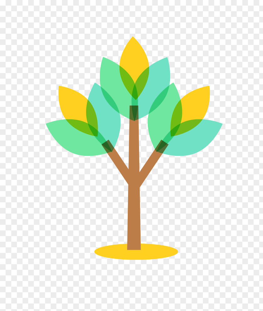 Colorful Tree Clip Art PNG