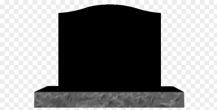 Inches Headstone Memorial Rectangle Black M PNG