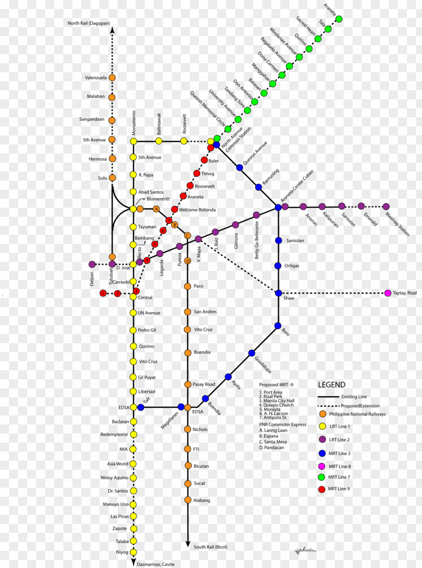 Metro Manila Ninoy Aquino International Airport Rapid Transit Train Rail System Subway PNG