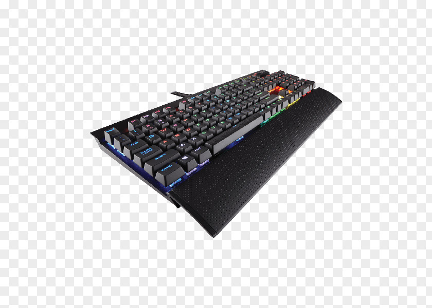 Cherry Computer Keyboard Corsair Gaming K70 LUX RGB -Cherry MX Multi-Colour Backlit Mechanical Black Keypad PNG
