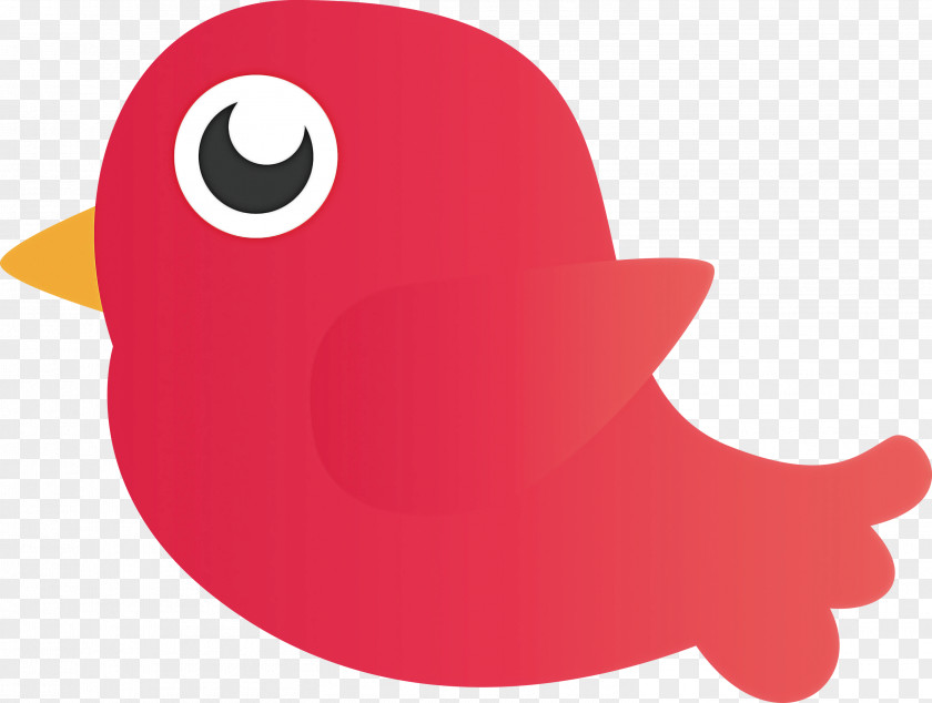 Red Pink Bird Beak PNG