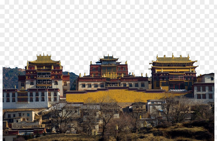 Yunnan Travel Thirty-nine Ganden Sumtseling Monastery Lijiang Meili Snow Mountains Tibet Sony Ericsson F305 PNG