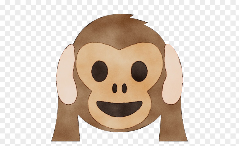 Ear Animation Smiley Face Background PNG