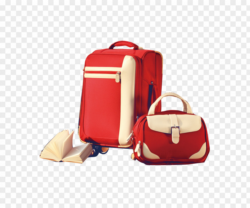 Red Bag Baggage PNG