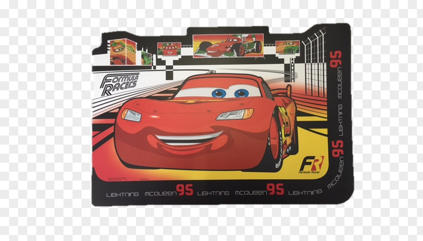 Vinyl Placemats Disney Pixar Cars Formula Racers Placemat Lightning McQueen PNG