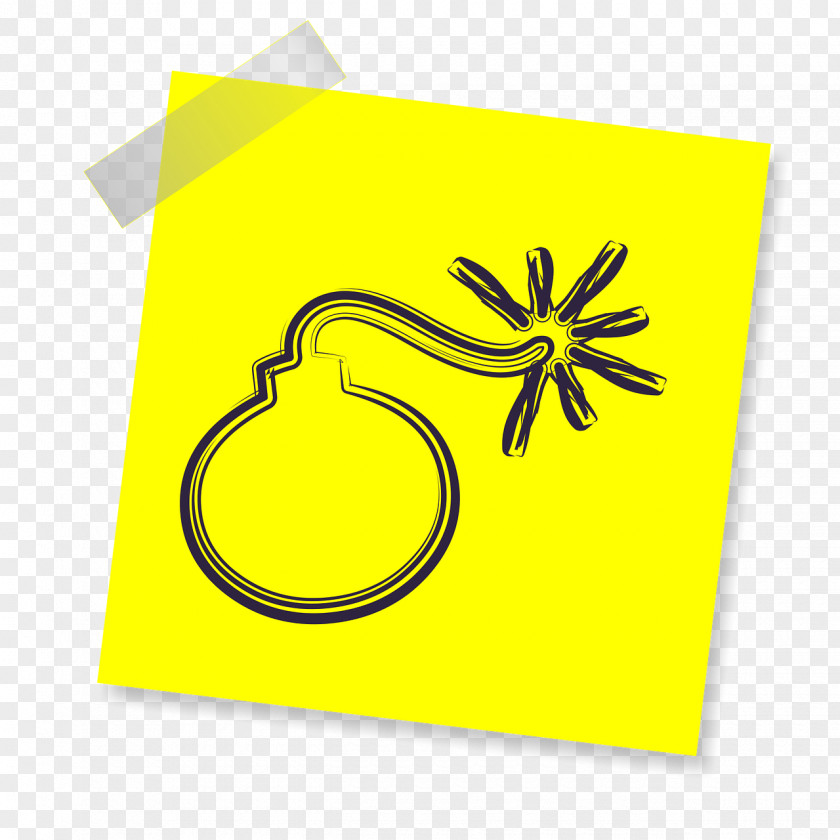 Yellow Sticker Laptop Stickers Time Bomb Explosion Nuclear Weapon PNG