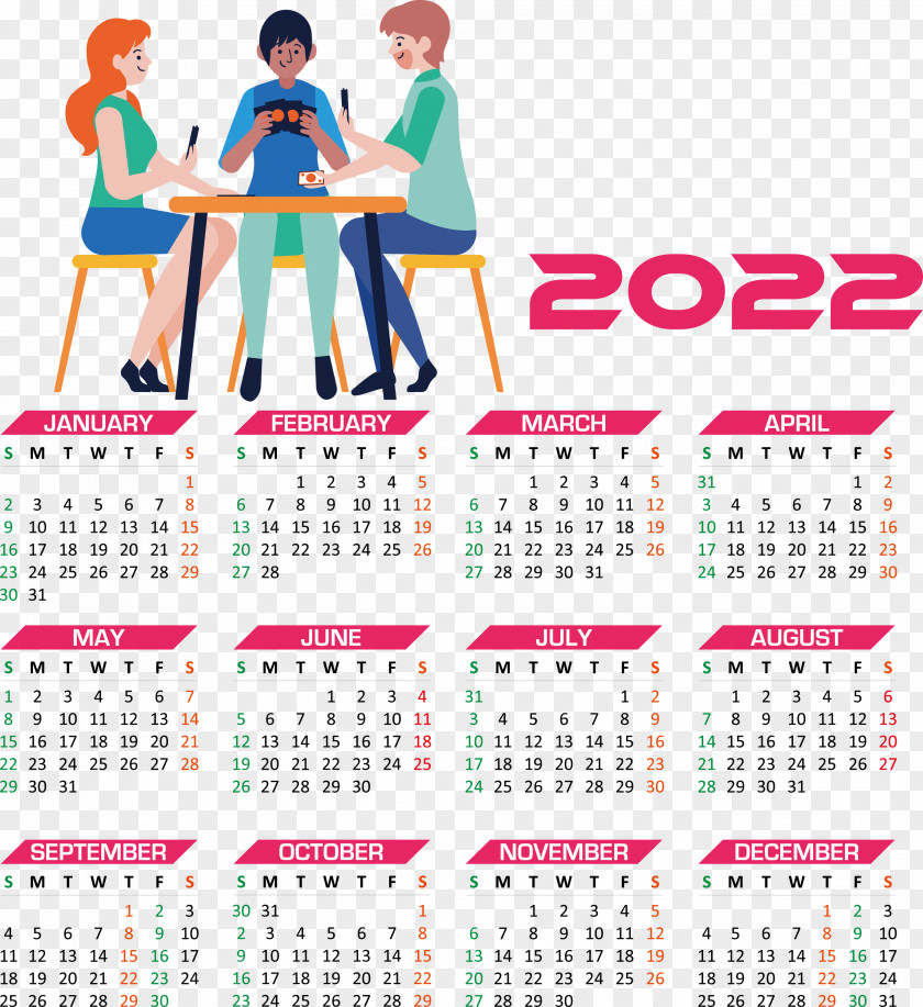 2022 Calendar Year 2022 Calendar Yearly 2022 Calendar PNG