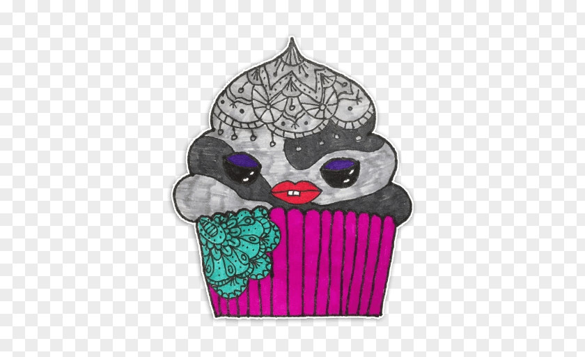 Muffin Queen Sticker Fruitcake Telegram Drawing PNG