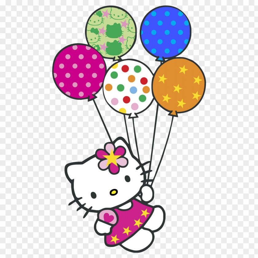 Balloon Hello Kitty Clip Art Birthday Vector Graphics PNG