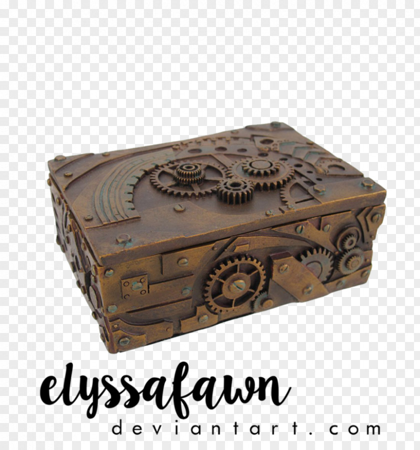 Box Steampunk Decorative Jewellery Casket PNG