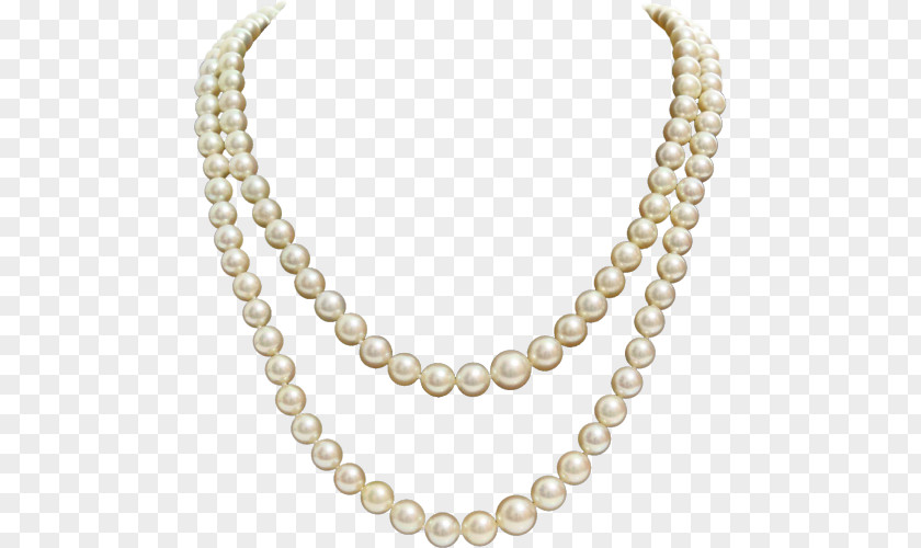 Chanel Pearl Necklace Cultured Freshwater Pearls PNG