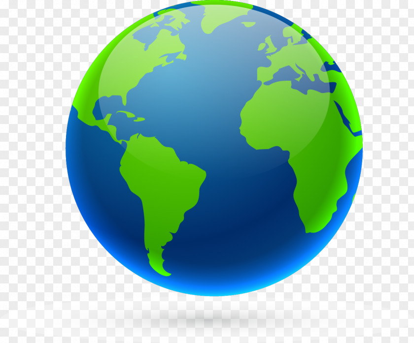 Earth World Map Globe Clock PNG