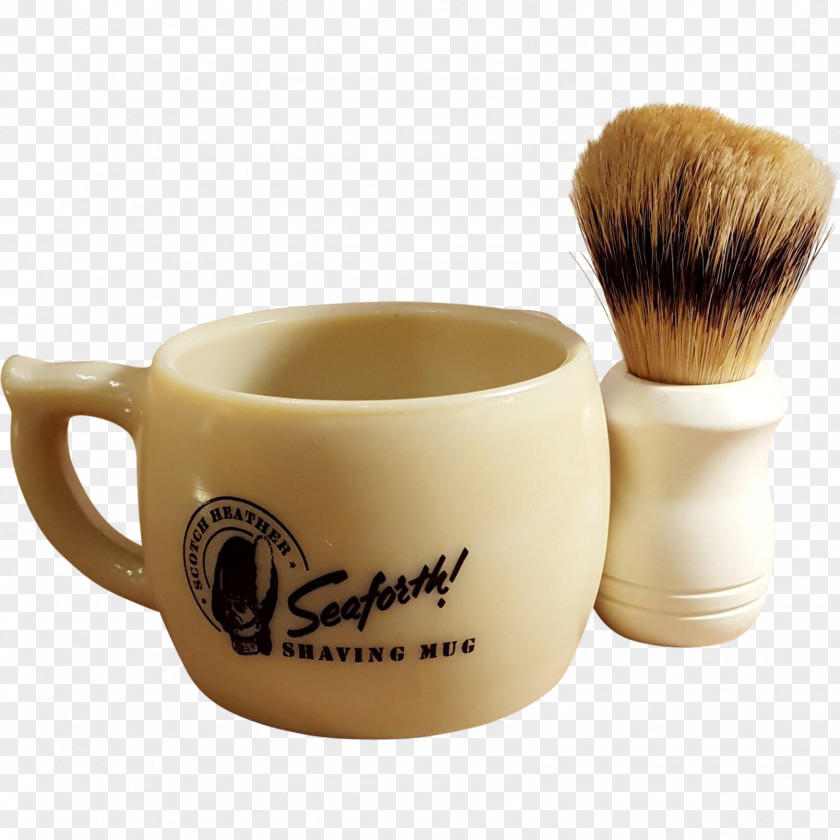 Mug Shave Brush 1940s Shaving Soap PNG