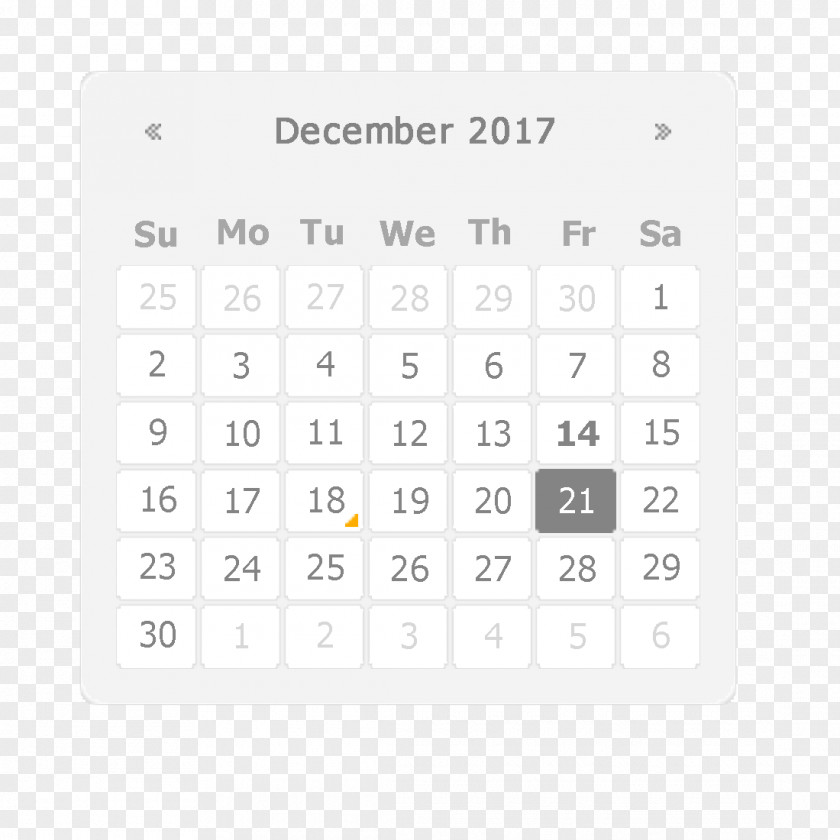 Simple Grey Calendar Pop Design Graphic PNG