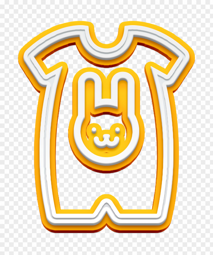 Baby Cloth With A Rabbit Head Outline Icon Pack 1 PNG