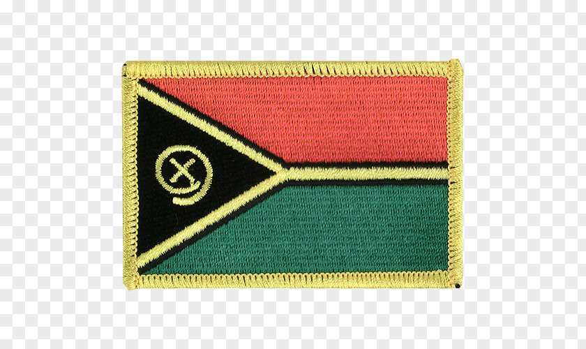 Flag Vanuatu Embroidered Patch Rectangle PNG