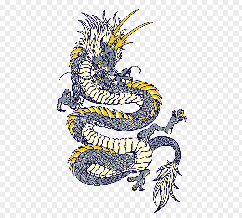 Hand-painted Dragon Clip Art PNG