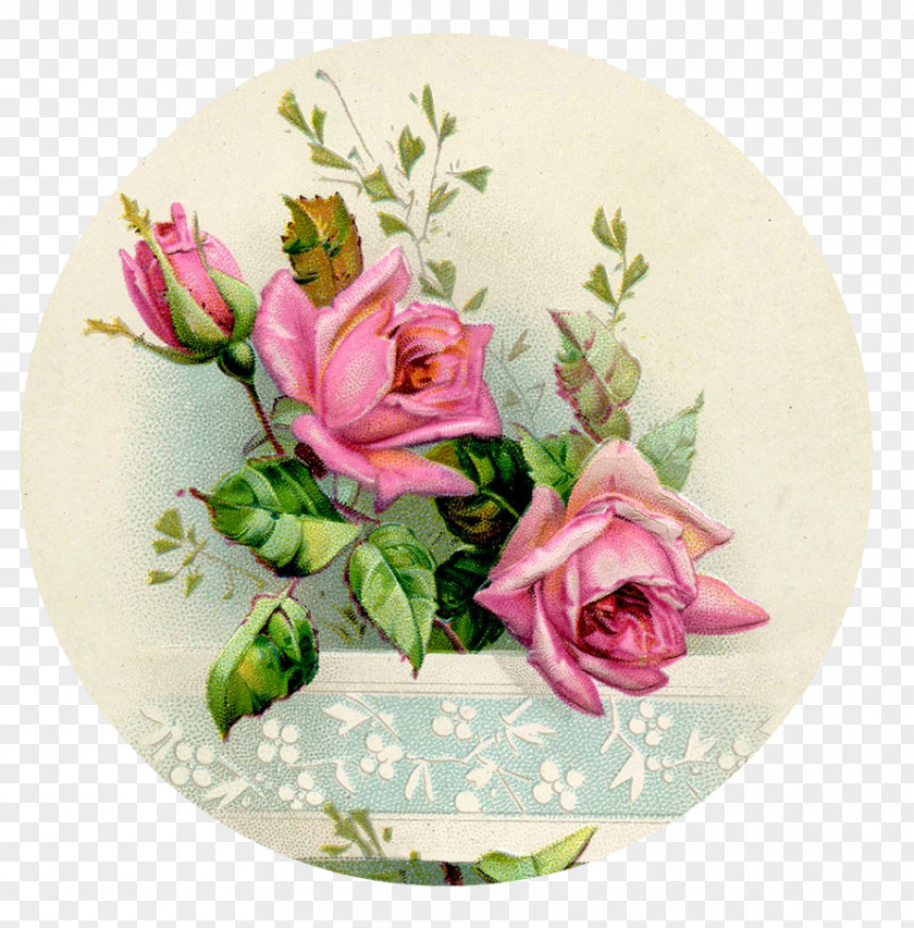 Rose Paper Flower France Decoupage PNG