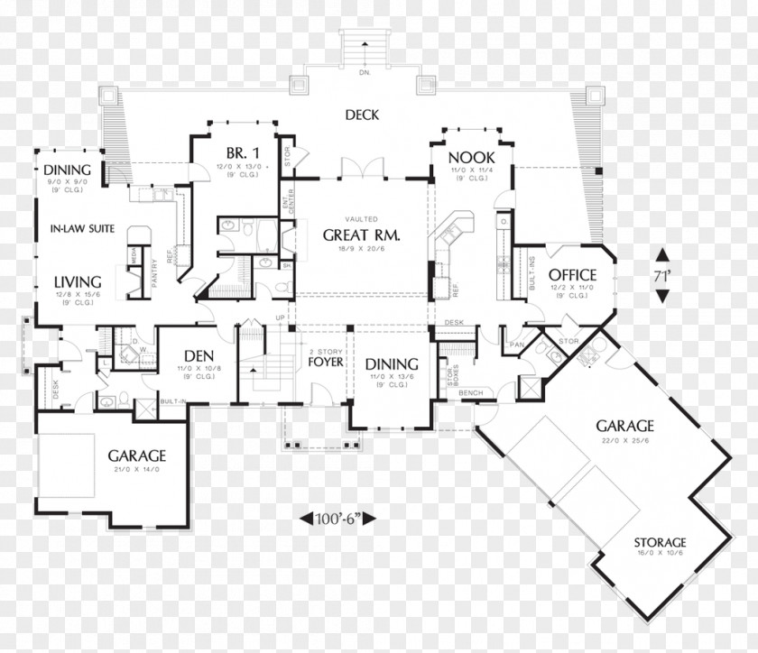 Apartment House Plan Floor PNG