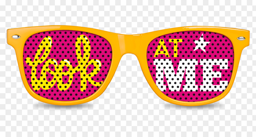 Pink Rectangle Mirrored Sunglasses Goggles PNG