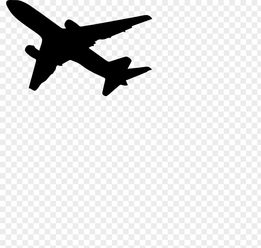 Plane Silhouette Figures Material Airplane Aircraft Clip Art PNG