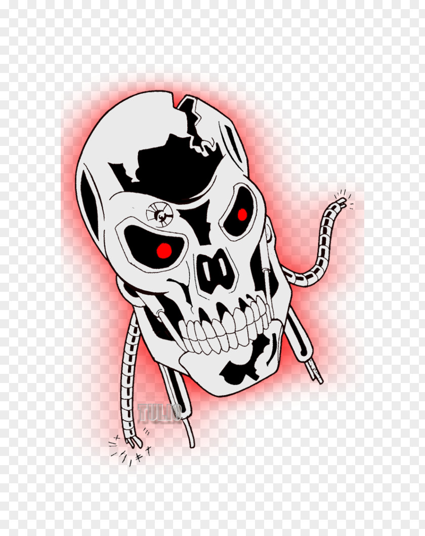 Skull The Terminator Endoskeleton PNG