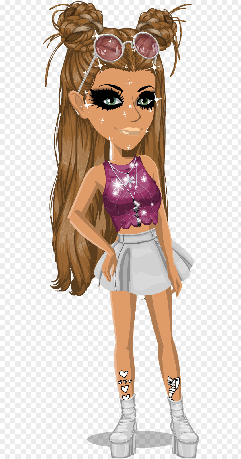 Vip Party MovieStarPlanet Animation Hair Female PNG