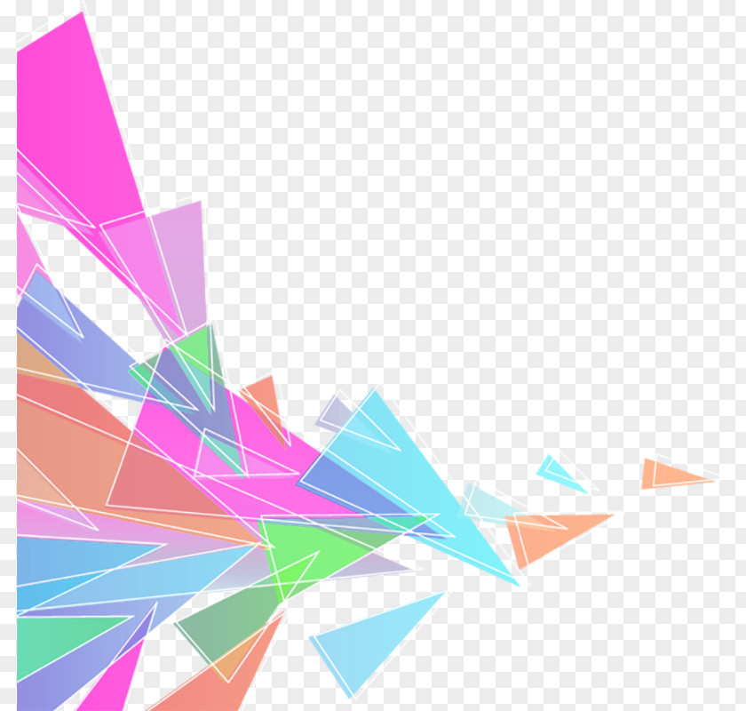 Creative Decoration Triangle Color Euclidean Vector PNG