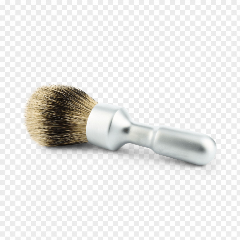 Razor Shave Brush Merkur Matt Blue Silver Tip Badger (90 138 041) European Shaving PNG
