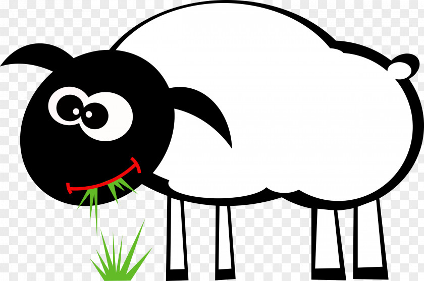 Sheep Goat Grazing Lawn Clip Art PNG