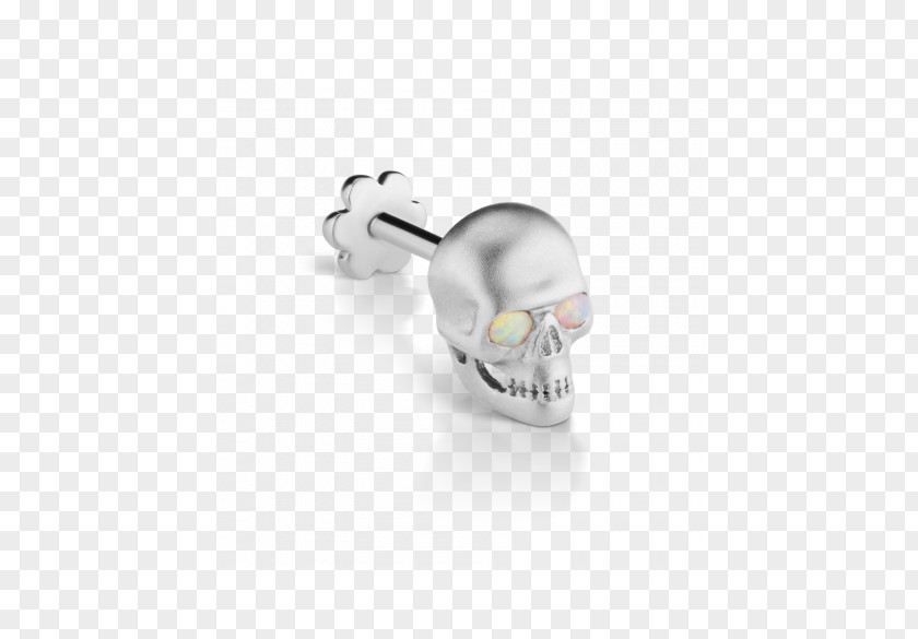 Small Skull Earrings Earring Silver Body Jewellery Product Design Cufflink PNG