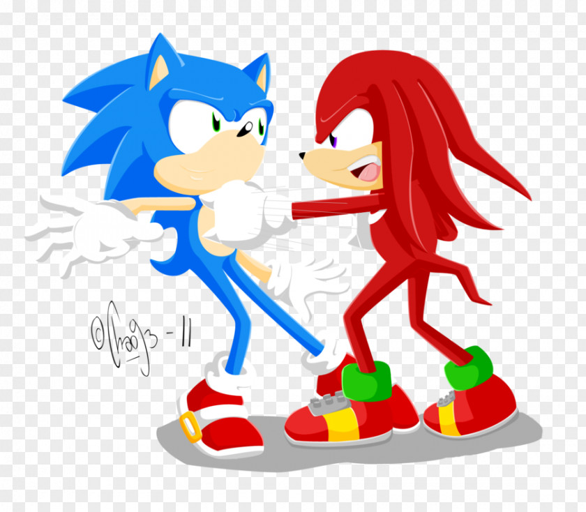 Sonic & Knuckles The Echidna Hedgehog PlayStation 2 All-Stars Racing Transformed PNG