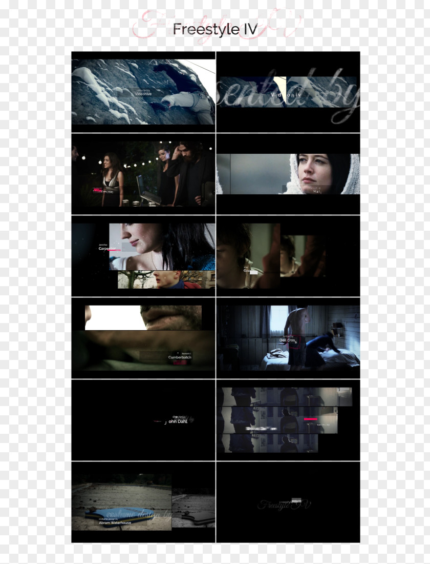 Collage Screenshot Desktop Wallpaper Video Editing PNG
