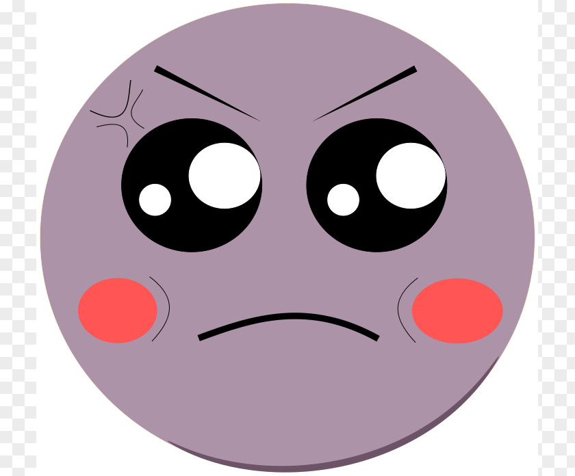 A Mad Face Smiley Anger Clip Art PNG