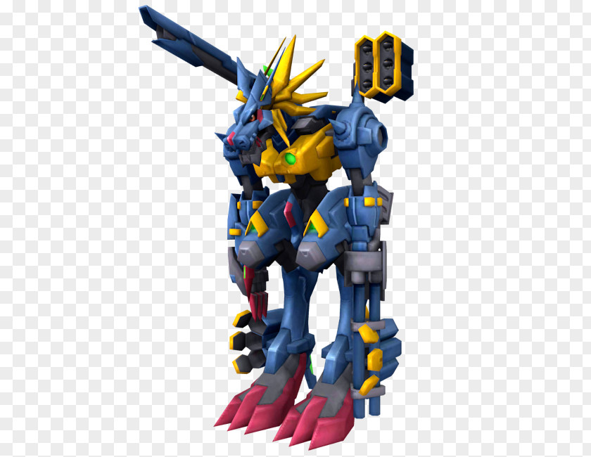 Digimon MetalGarurumon Omnimon World 4 PNG