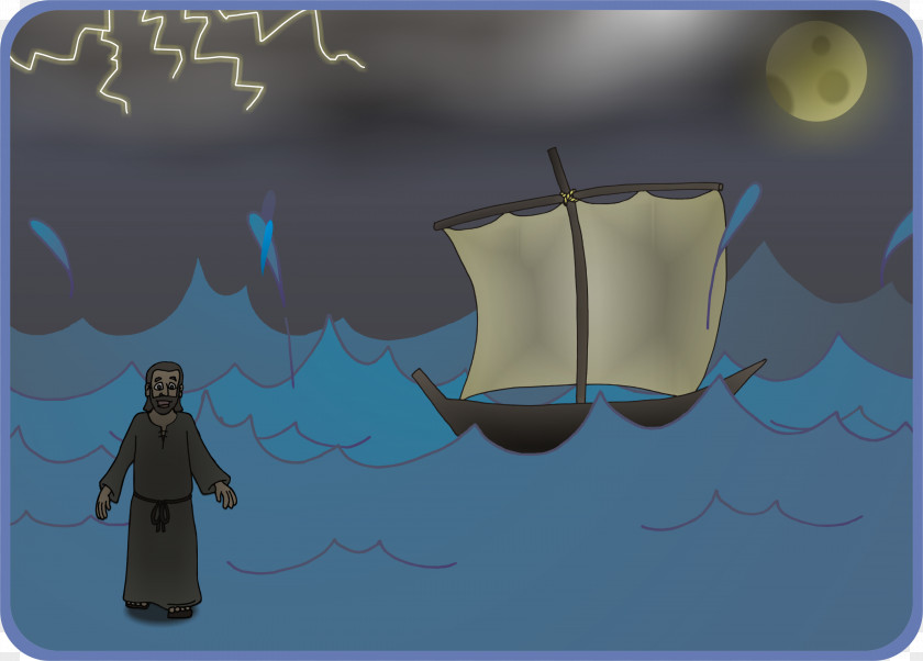 Jesus Walking On Water Gospel Of John 6 4 Samaritan Woman At The Well PNG