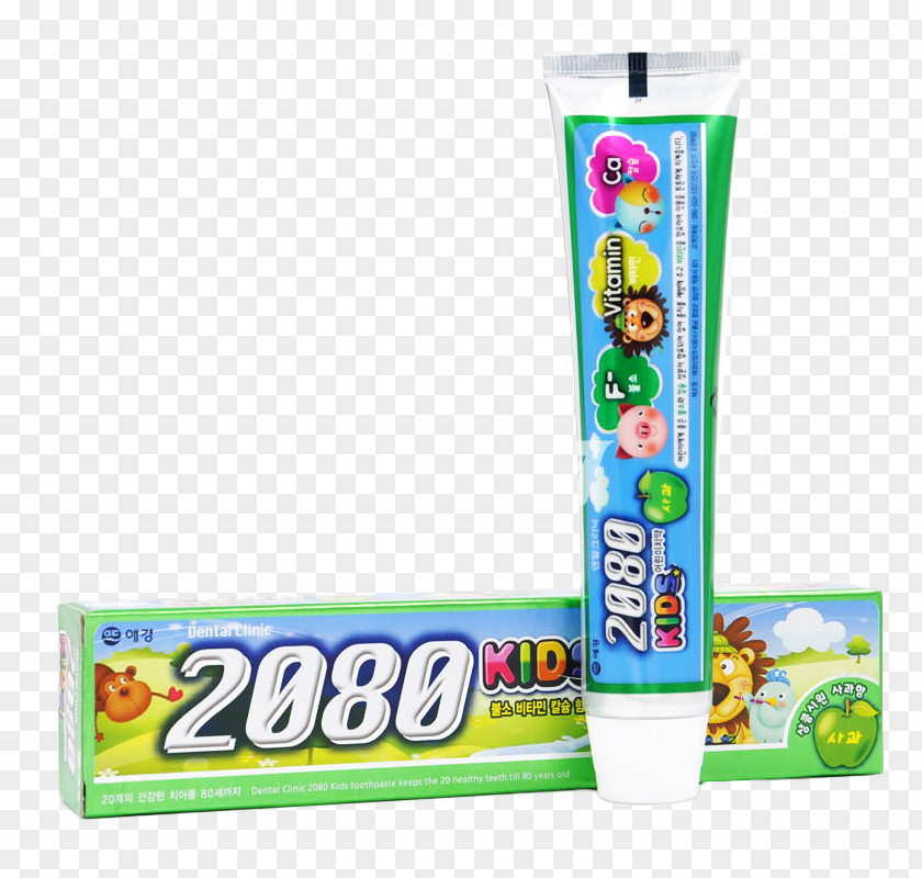 Lovely Fruit Toothpaste Cuteness Child Tooth Decay Auglis PNG