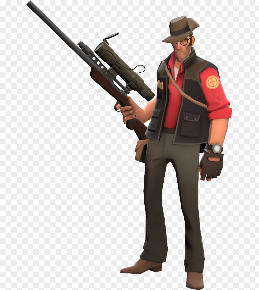 Minecraft Team Fortress 2 Sniper Video Game Loadout PNG
