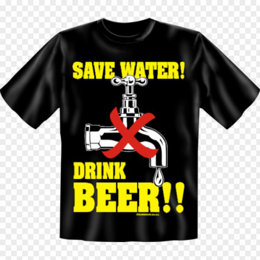 Save Water Drink Beer T-shirt Logo Sleeve Outerwear PNG
