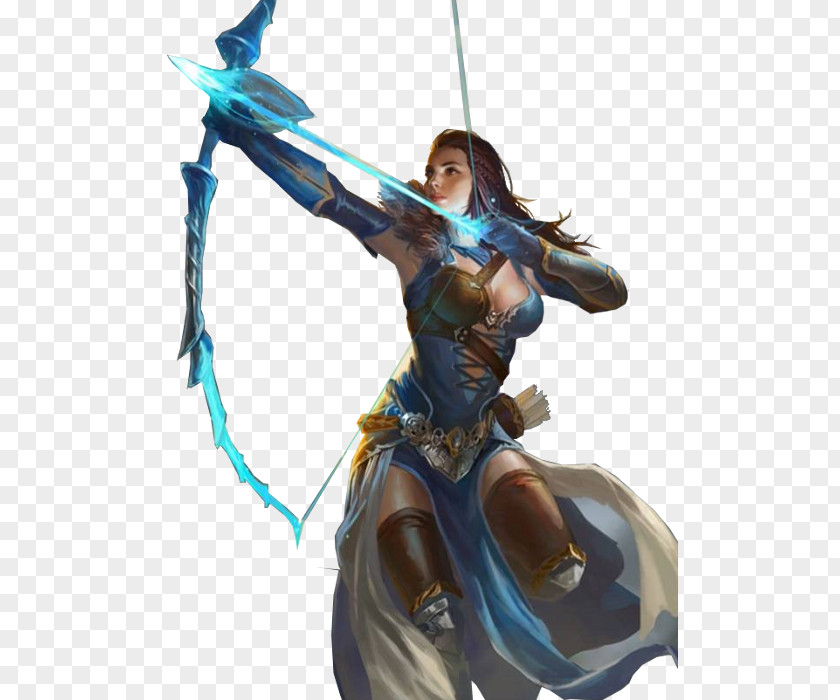 Arcane The Woman Warrior Figurine Legendary Creature PNG