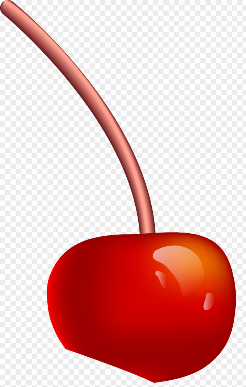 Hand Painted Red Cherry Clip Art PNG