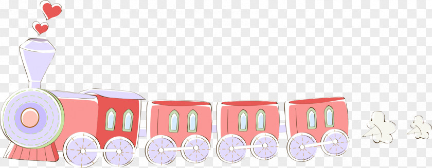 Hand-painted Train Graphic Design Cuteness PNG