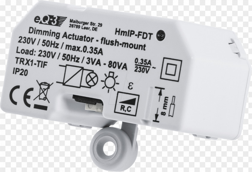 Homematic-ip Homematic IP HmIP-FDT External Dimmer White Hardware/Electronic HomeMatic HmIP-FSM16 Switching Actuator Electronics Address Product PNG