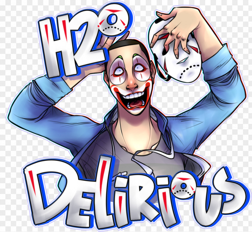 T-shirt H2O Delirious Clothing Male YouTuber PNG