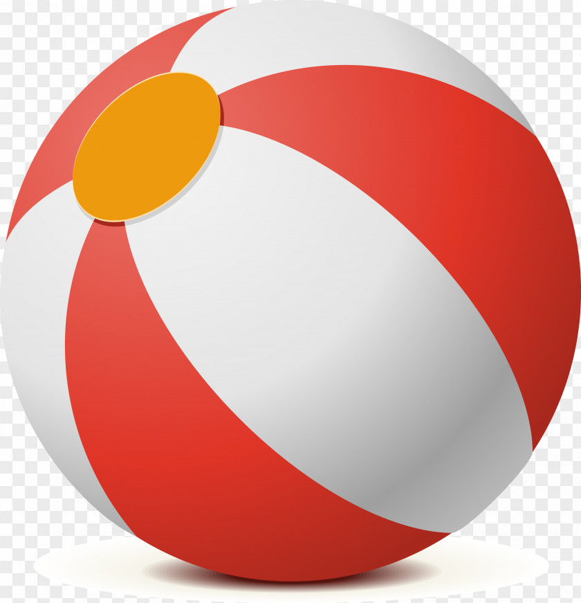 Three-dimensional Beach Volleyball Ball Vector PNG