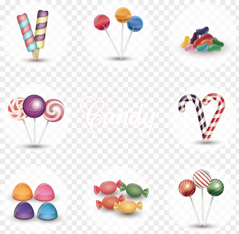 Vector Lollipop Ice Cream Bakery Candy Cane Cupcake PNG